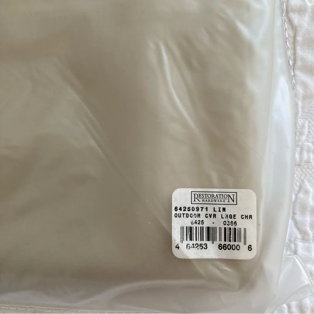 Restoration Hardward vinyl outside lounge chair cover protector 32x40x30